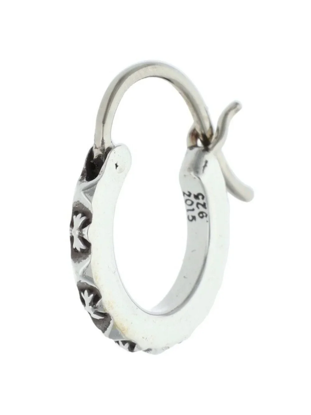 Chrome Hearts Hoop Tfp Tiny Silver Earrings